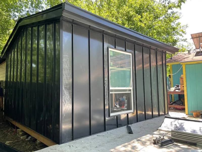 Black standing seam metal wall panels for Roof Inspection in Green Bay